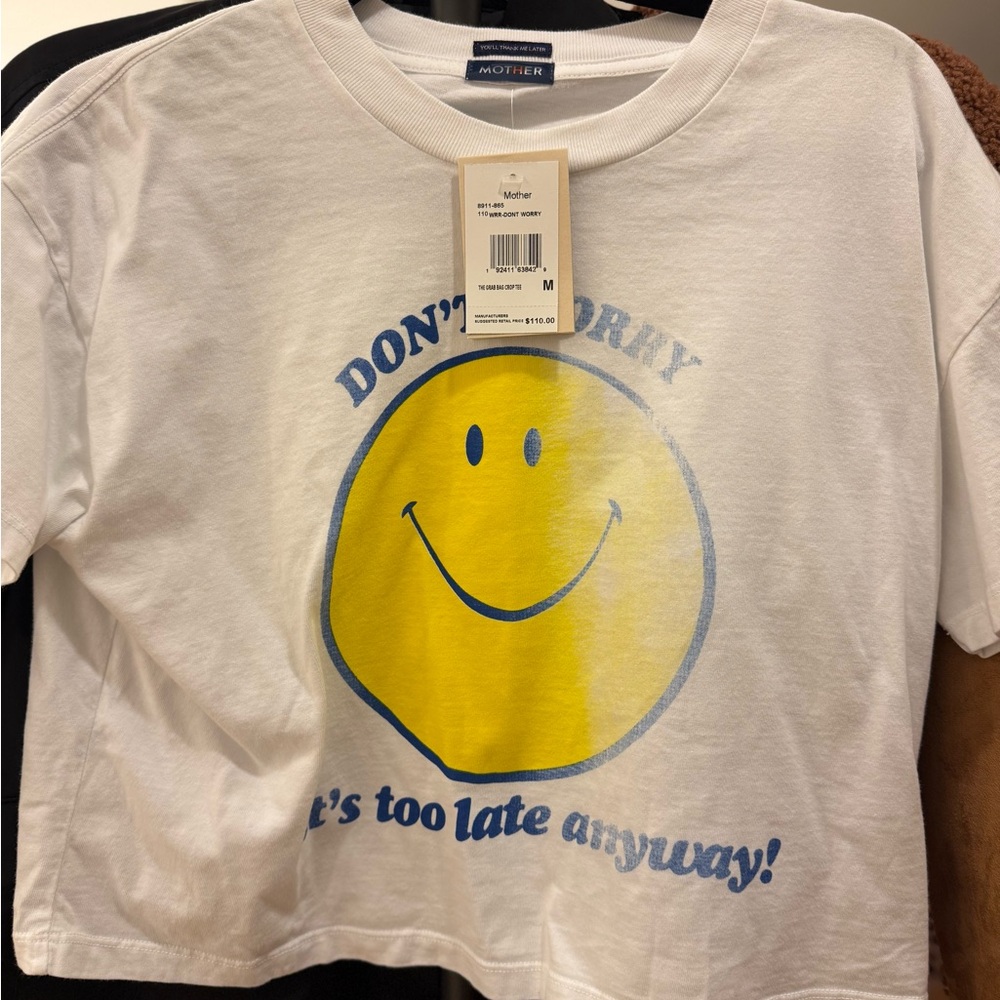 MOTHER The Grab Bag Don't Worry Cropped Tee - Picture 5 of 5
